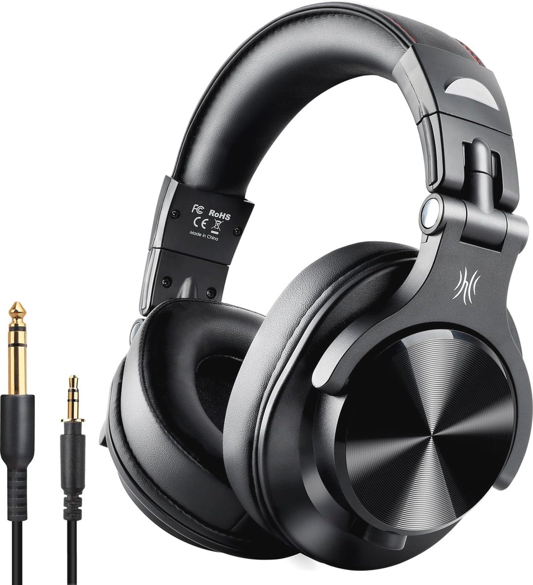 Draadloze Bluetooth Koptelefoon met Microfoon - Tot 72 uur Speeltijd, 40mm Drivers, Opvouwbaar voor Muziek en Monitoring