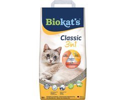Biokat's Classic 3in1 - 18 L - Kattenbakvulling - Klontvormend - Zonder geur