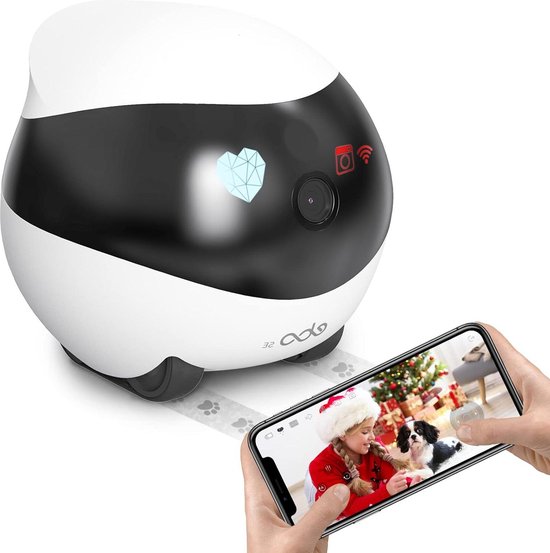 Enabot EBO SE Robotcamera voor huisdieren met wielen, bewakingscamera