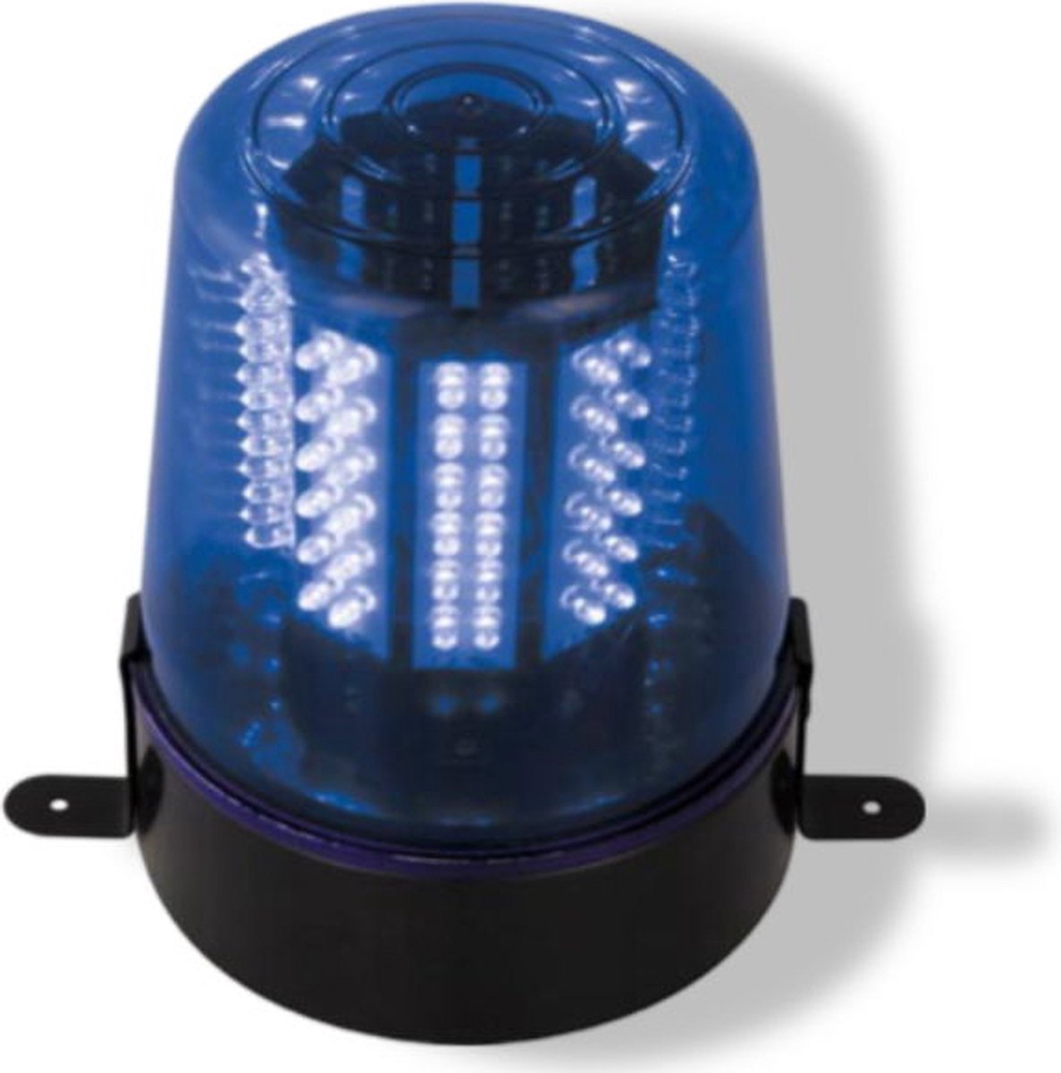 HQ-Power Zwaailicht met 108 leds, verhoogt de veiligheid en zichtbaarheid, instelbare rotatiesnelheid, voedingsadapter/lader meegeleverd, energiezuinig, 14 VDC, blauw