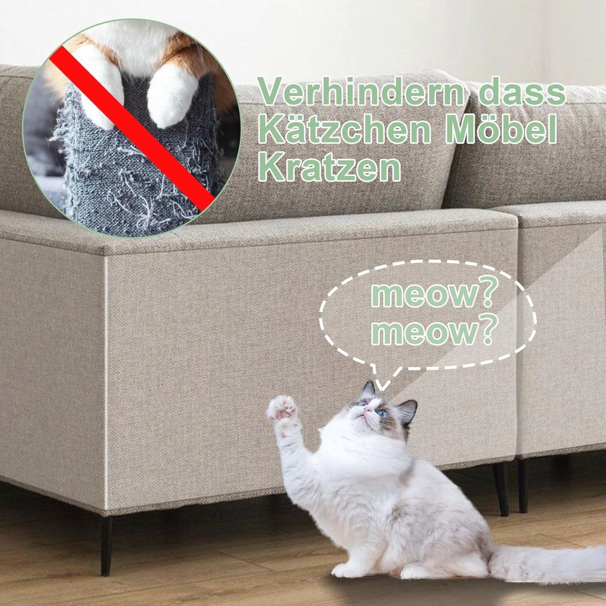 Krasbescherming Zitbank Kat 5m x 20cm, Zelfklevende Krasfolie voor