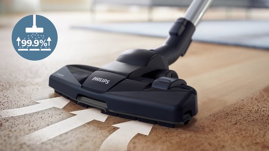 Philips Stofzuiger zonder Zak FC9331/09 - Alle Vloertypen - Sterke Zuigkracht - Met H13 Allergiefilter - Met Extra Mondstuk - Blauw