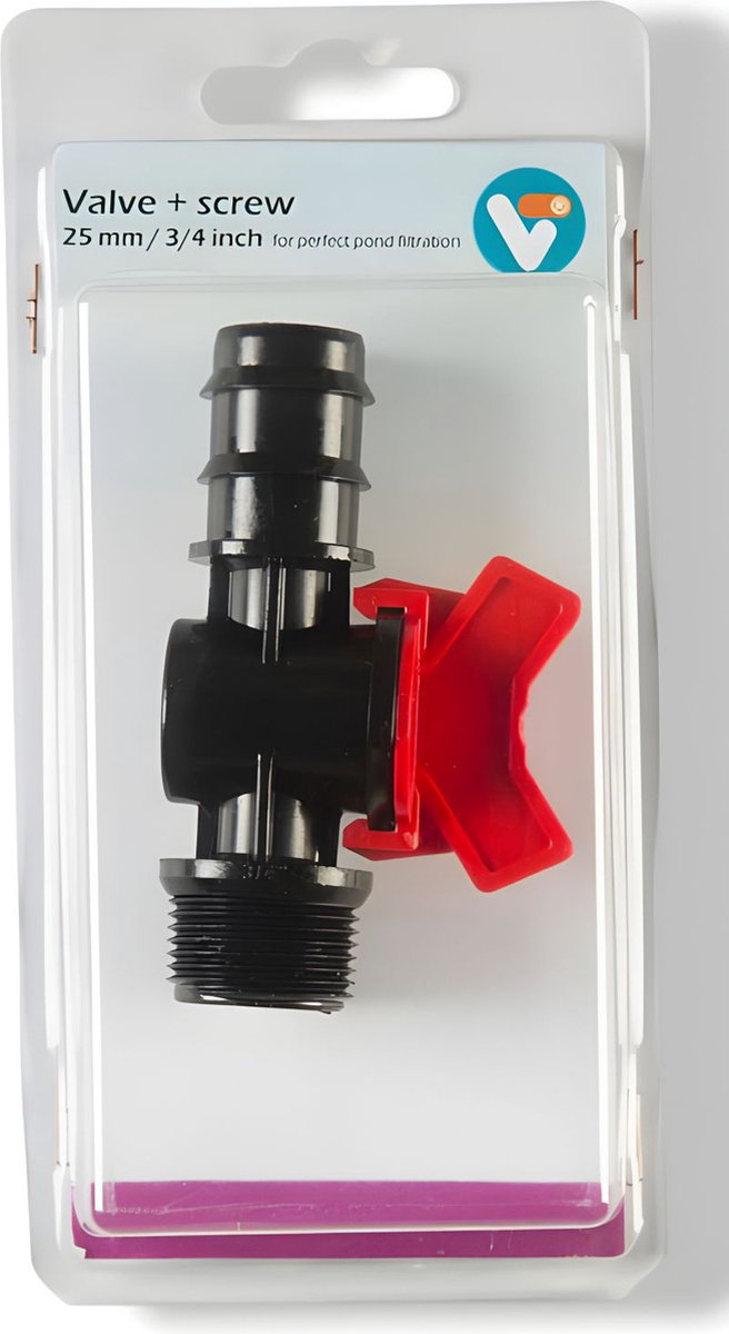 Velda Valve + screw 25 mm / 3/4 inch