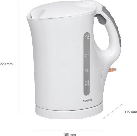 Kenwood ZJX 650RD kMix Snoerloze Waterkoker 1L 2200W RVS/Rood