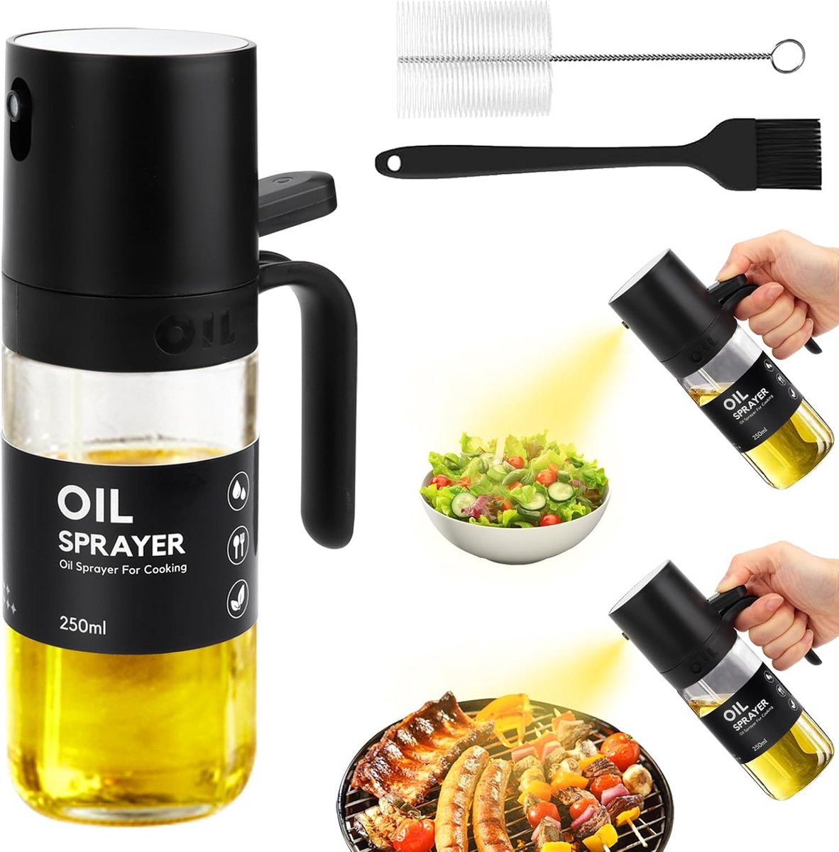 Lexium Olijfolie Sprayer - Cooking Spray - Olijfolie sprayers – Oliefles Cooking Spray - BBQ Accesoires - Airfryer - Bakspray