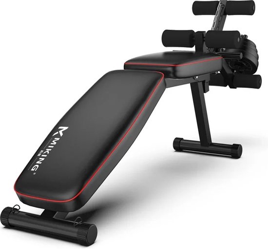 FLYBIRD Krachttrainingsbank voor thuisgym, verstelbare gewichthefbank inklapbaar voor opslag/verticale opslag, ruimtebesparende trainingsbank met 544kg draagvermogen