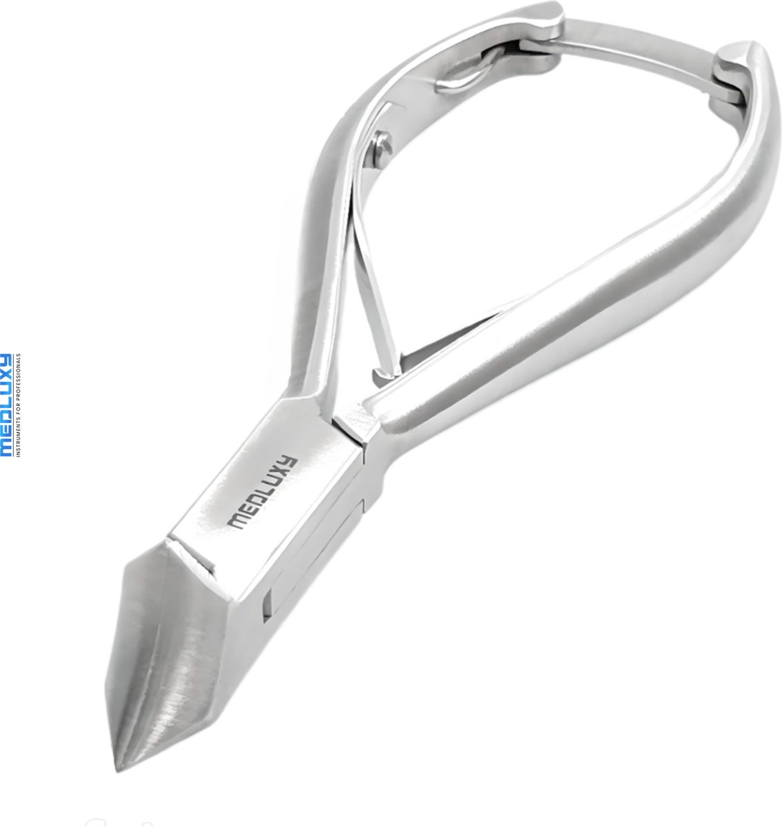 Goedkoopste MEDLUXY® - Nageltang - Koptang - bek Rond 'Full Moon' - 14 cm - 21 mm - Satin - Slim (Kopknipper, Dwarssnittang, Nagelknipper) [MP0209]