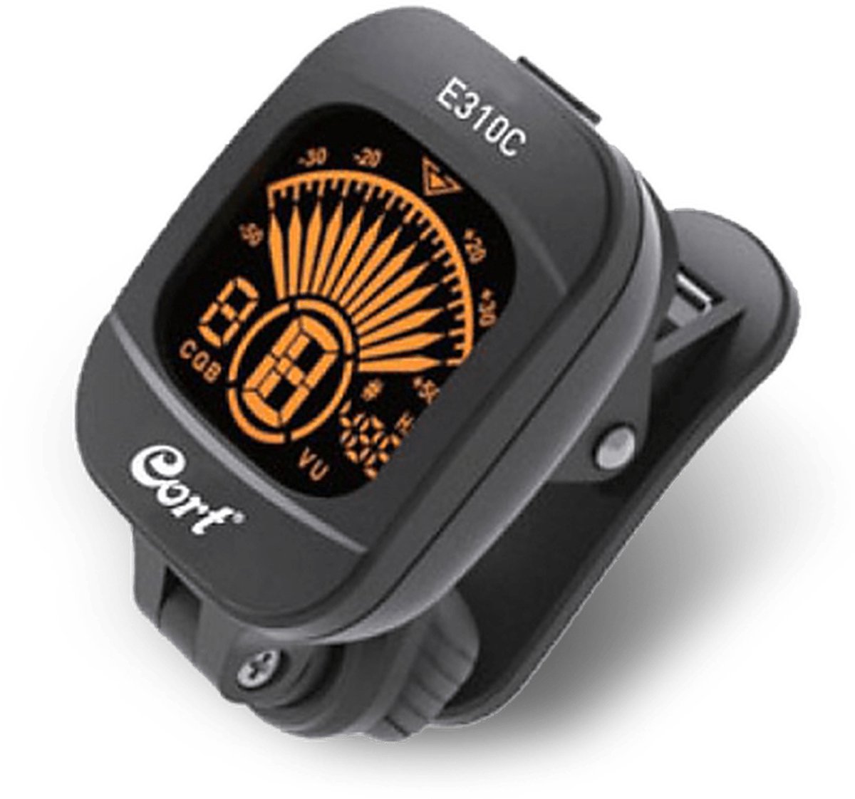 Cort E310C Stemapparaat - Chromatische tuner, clip-on - Zwart