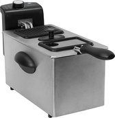 Bol.com Roestvrijstalen Frituurpan Cleanfry 3000 - Elektrisch - 2180 W - 3 Liter - OilCleaner-filter - Deksel met venster - Geur... aanbieding
