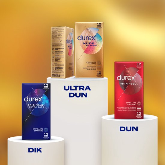 Durex - Condooms Nude Huid-Op-Huid Gevoel 10st - Ultra Dun