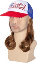 Bovista Perruque Homme - Perruques Hommes - Postiche - Hommes - Fête - Brun - Carnaval Set