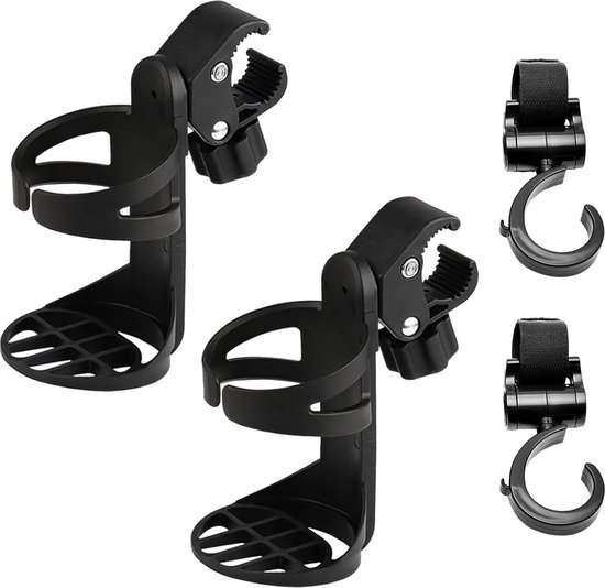 Cikyner Waterfleshouder, 360° draaibaar, afneembare flessenhouder, fitnessaccessoires voor mobiele telefoons van 11,4 cm tot 17,8 cm