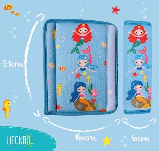 Gordelbeschermer - Zeemeermin - 1 beschermer - Gordelhoes - Gordelkussen - voor baby's of kinderen van Merkloos — afbeelding 4