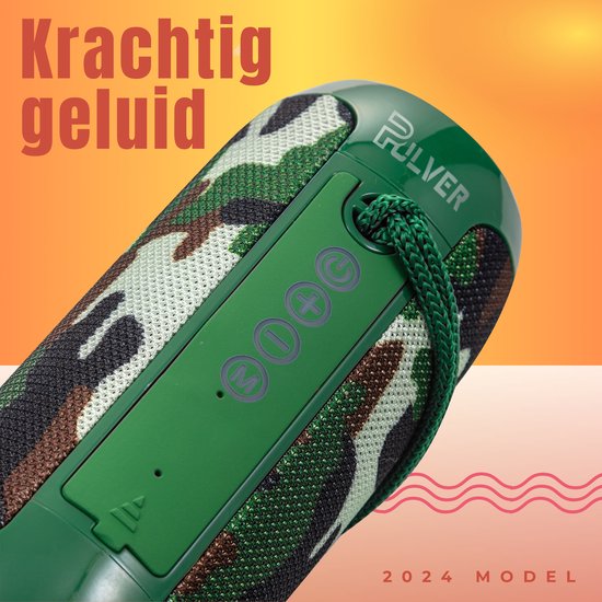 Pulver draadloos Speaker Camo - Muziek box - TG Prox - 10 watt - Speakers - Draadloos - werkt op bluetooth van Pulver — afbeelding 3