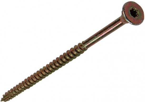 Houtschroef Verzonken bolkop Messing 1,6 x 10 - Per 25 stuks