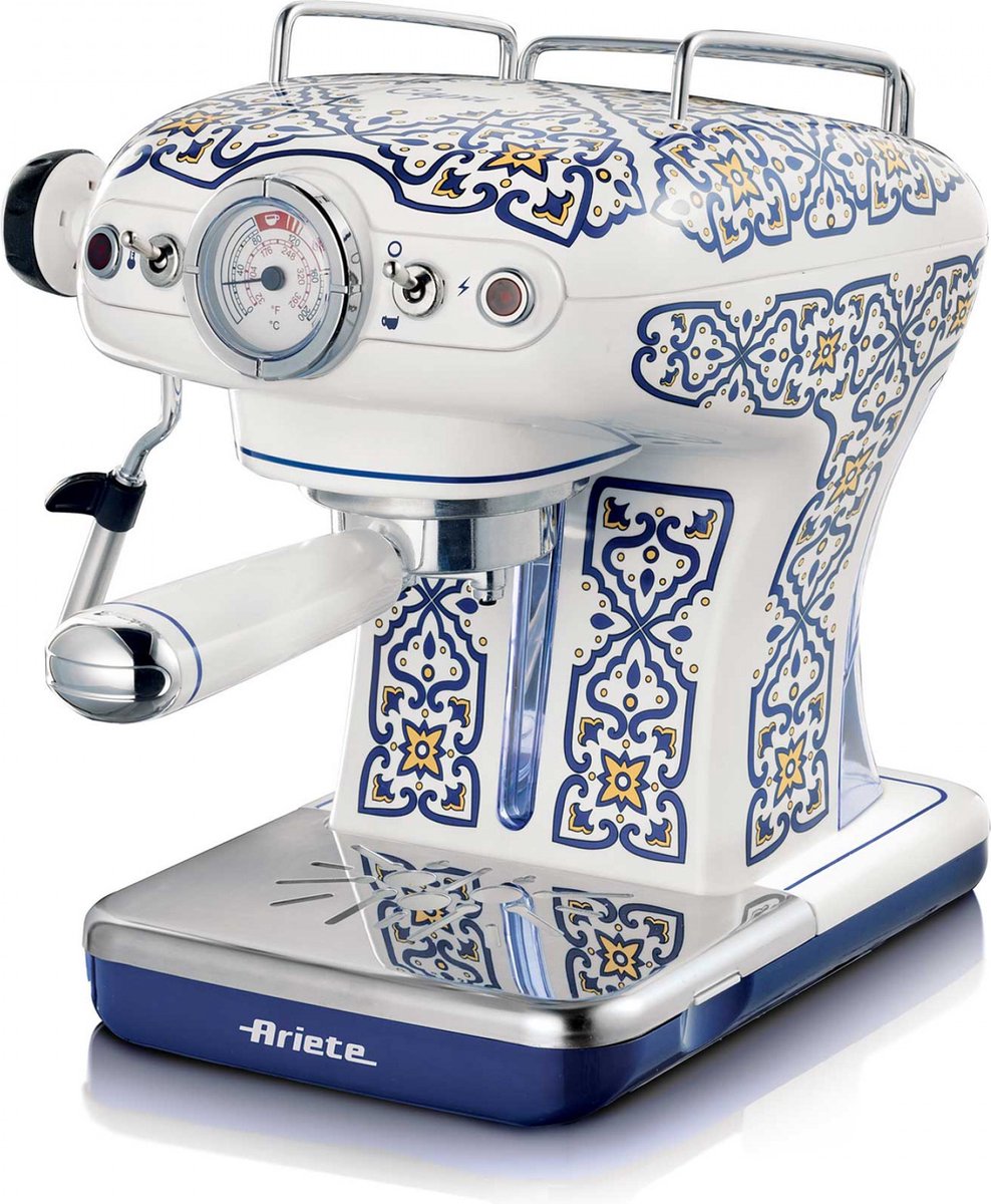 Ariete 1389 Capri - Italiaans design - Espressomachine - 900W - 0,9L tank inhoud - ook geschikt voor pads