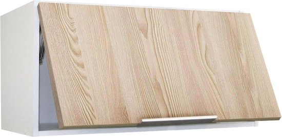 Berlioz Creations CH8HB Meuble Haut de Cuisine sur-Hotte Blanc Haute