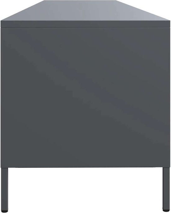 vidaXL - Meuble TV - 202x39x43,5 - cm - laminé à froid - acier - anthracite