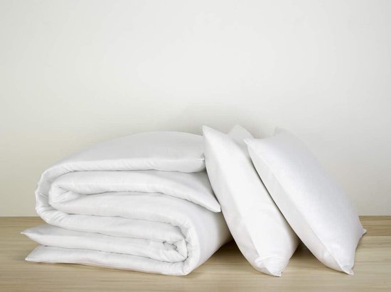 Gewassen katoenen perkal laken Louane