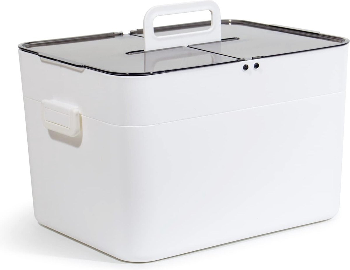 Goedkoopste Groot Medicijnkastje - EHBO-doos en Medicijnopslag XXL - Vintage Medicijnbox in Wit
