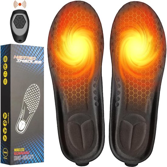 Semelles chauffantes avec télécommande - Semelles thermostatiques rechargeables pour hommes et femmes