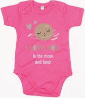Bébé Romper - Fuchsia - Barboteuses bébé avec imprimé