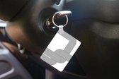 Porte-clés - Zwart - Wit - Ligne - Cadeaux - Plastique