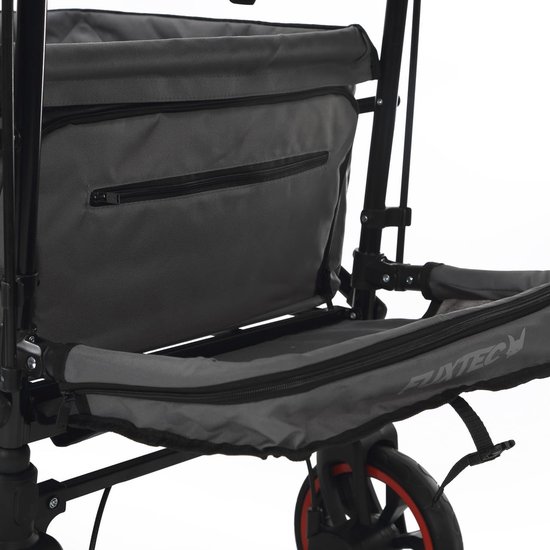 Opvouwbare Bolderkar voor Kinderen - Handkar en Tuintrolley - Ideaal voor Outdoor Transport - Inclusief Afneembare Kap en Achtertas van LifeGoods — afbeelding 4