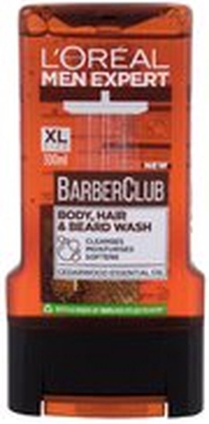 Men Expert Barber Club Body, Hair & Beard Wash - Shampoo For Beard, Hair And Body 300ml