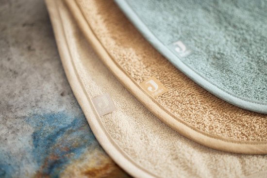 Jollein - Baby Slab Badstof - Katoen - Met Klittenband - Slabbetjes - 3 Stuks - Sea Green/Nougat/Biscuit van Jollein — afbeelding 4