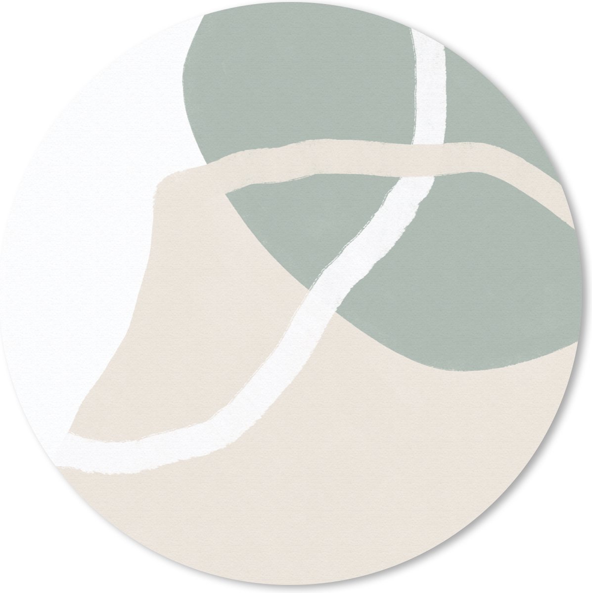 Muismat rond 50x50 cm - Mousepad Minimalisme - Pastel - Design - Ronde muismatten