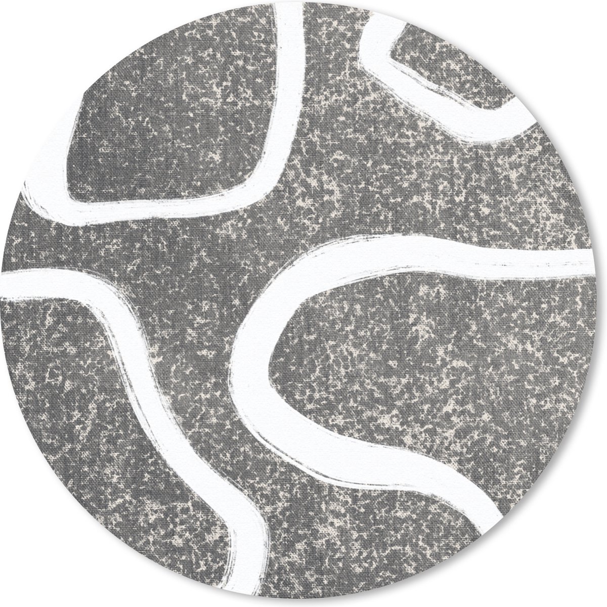 Muismat rond 50x50 cm - Mousepad Abstract - Minimalisme - Design - Ronde muismatten