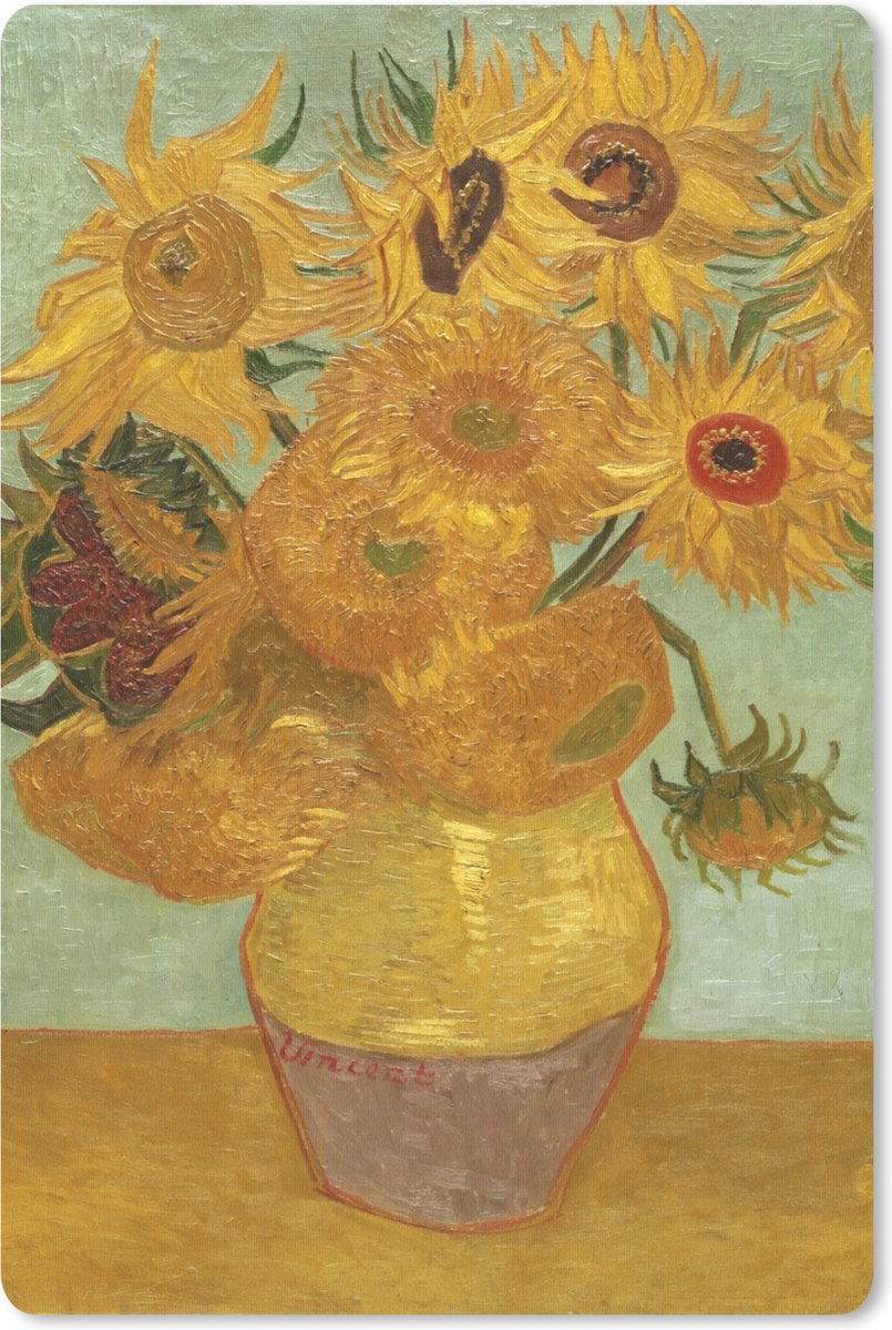 Muismat 18x27 cm - Mousepad Zonnebloemen - Vincent van Gogh - Muismatten