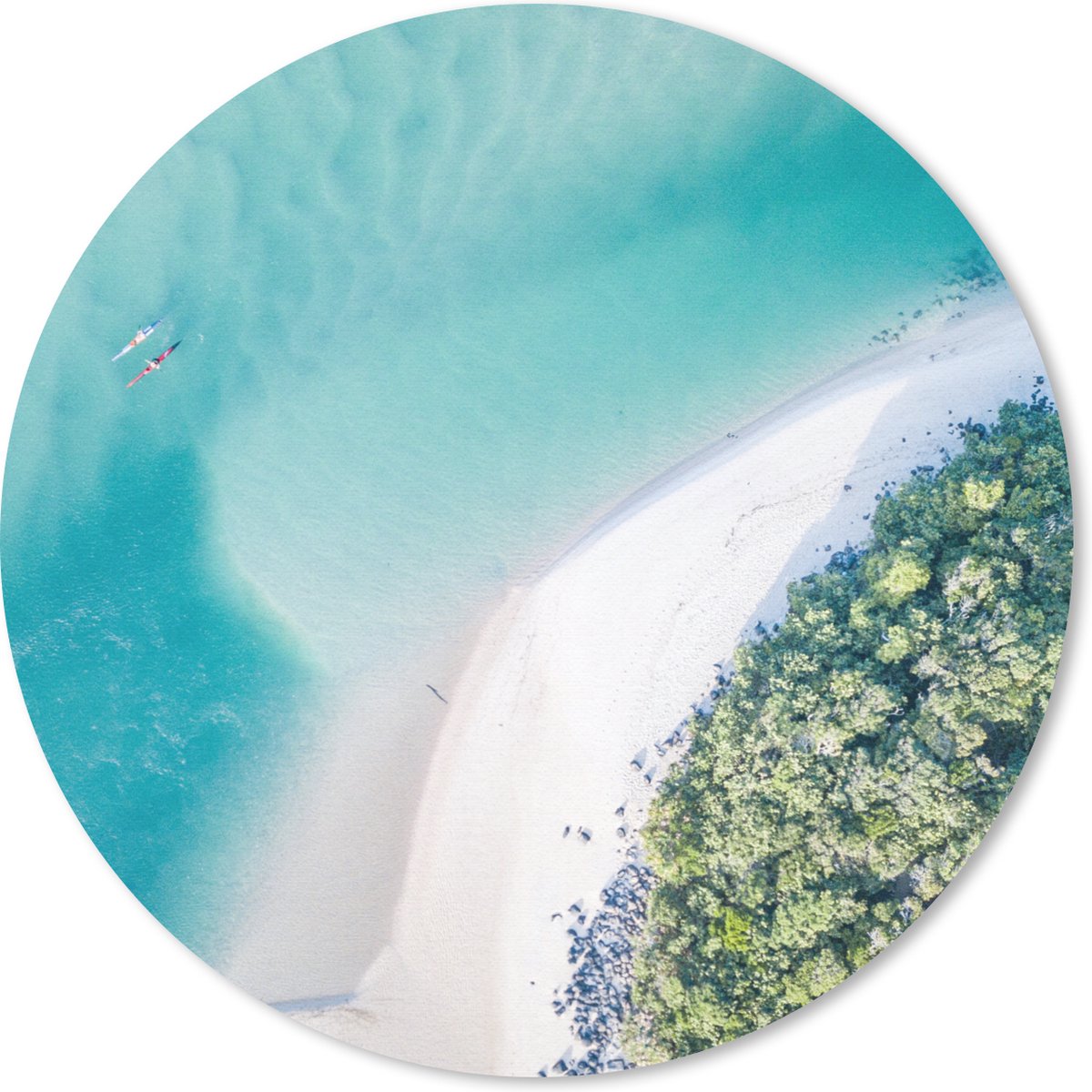 Muismat rond 30x30 cm - Mousepad Zee - Zon - Australië - Ronde muismatten