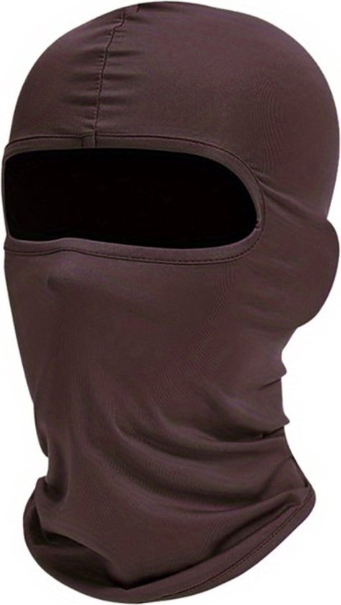 Bovista Ski Masker Ski Mask Balaclava Winter Masker Bivakmuts Full Face Mask Koffie Bruin
