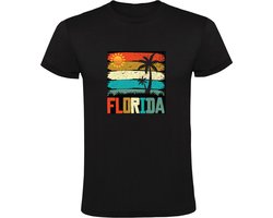 Florida Heren T-shirt - stad - steden - zon - zomer - vakantie - reizen - zonsondergang