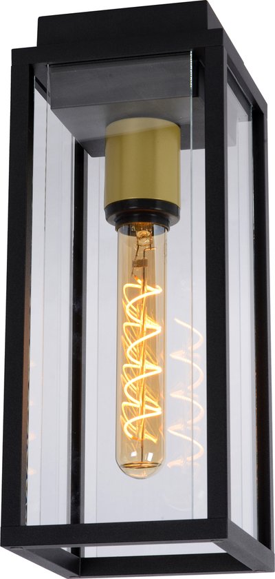 Lucide LAURENS - Plafonnière Binnen/Buiten - 1xE27 - IP54 - Zwart