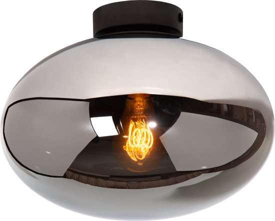 Lucide ELEGANCE - Plafonnière - Ø 30 cm - 1xE27 - Fumé