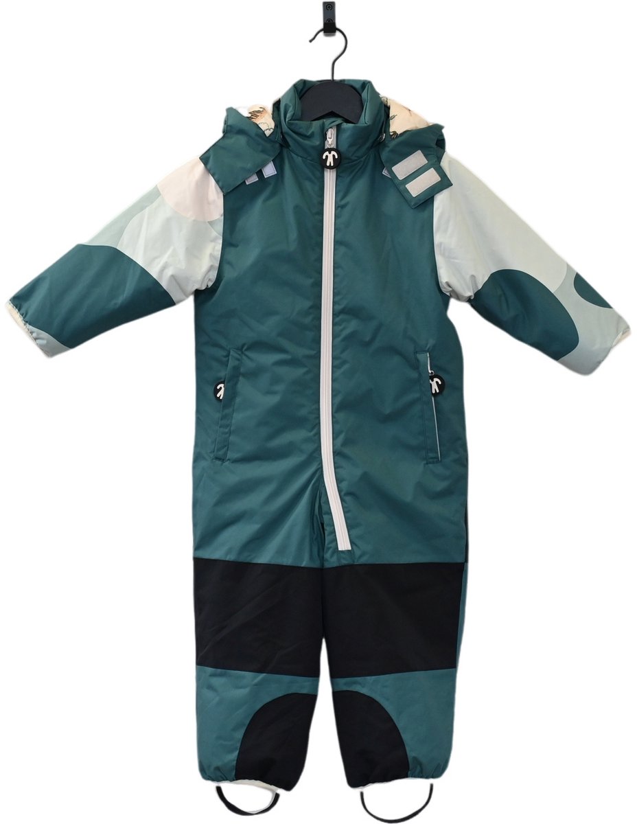 Ducksday Winterpak – Skipak voor kleuters – Sneeuwpak – Snowsuit – Waterdicht – Winddicht – Unisex – – Breeze Donkergroen