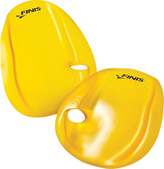 Foto: Finis agility paddles floating geel maat s