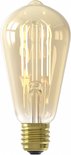 Edison-stijl LED-lamp met gouden gloed en zichtbare filamenten.