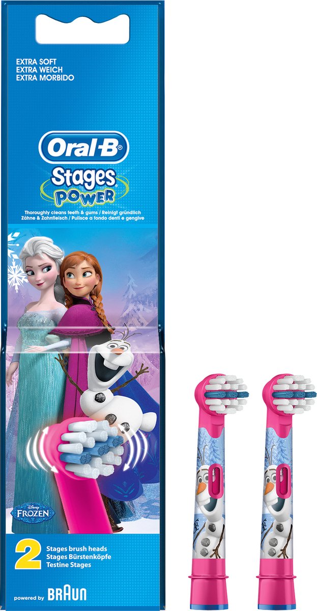 Oral-B Stages Power - Disney Frozen - Opzetborstels - 2 stuks
