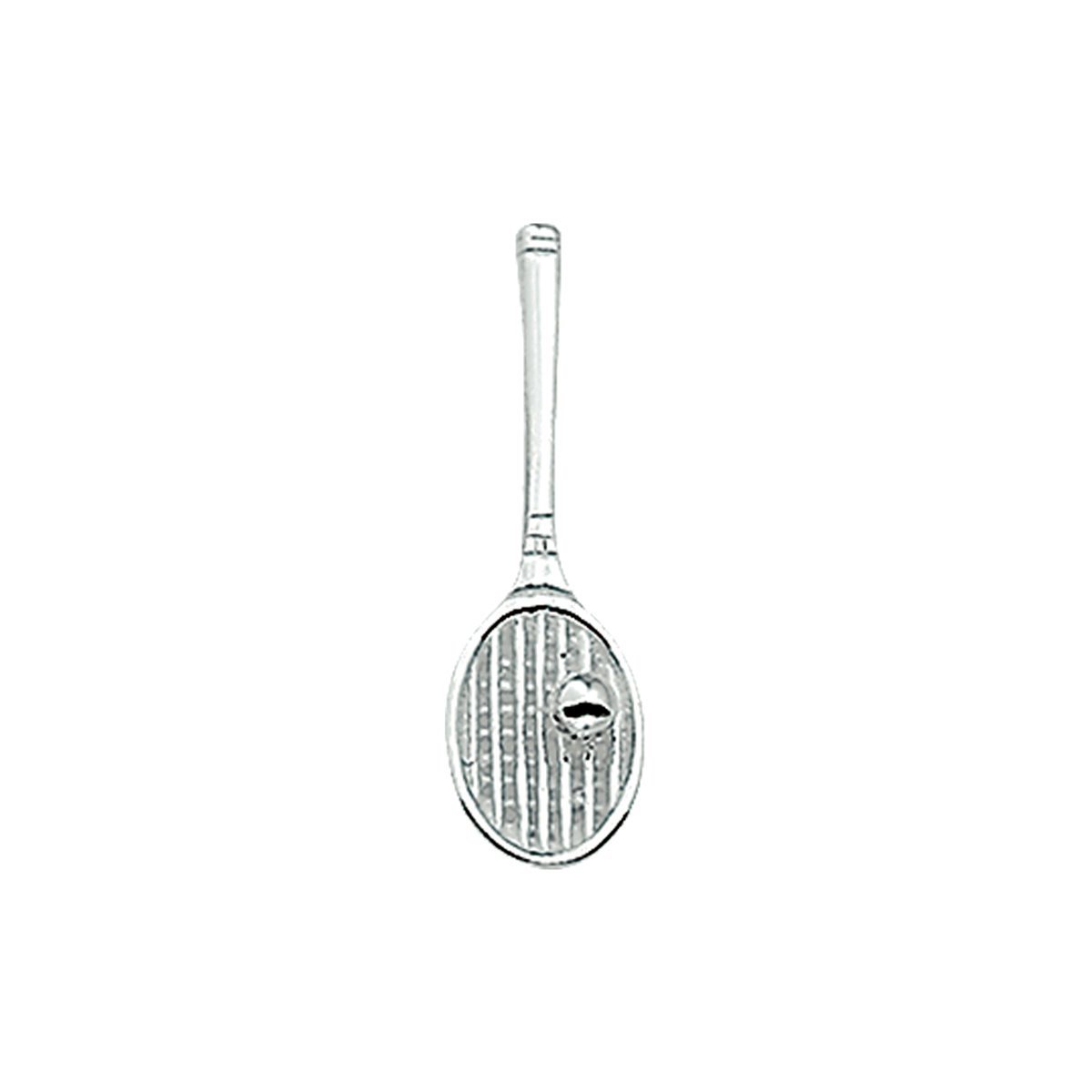 Zilveren Hanger tennisracket en bal 1003985