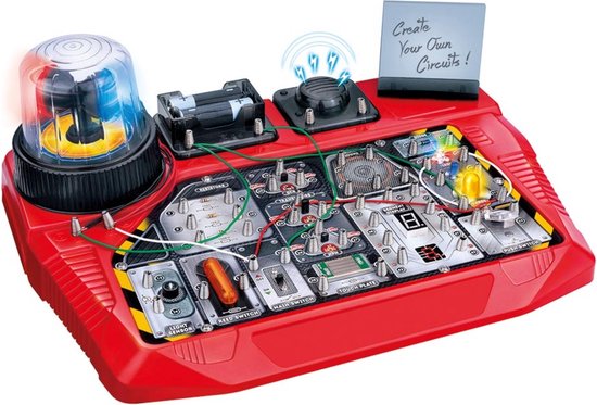 Velleman Elektronische projectenkit voor kinderen vanaf 8 jaar, verken de basisprincipes van elektronica met 50 spannende experimenten, leerzaam en interactief speelplezier, circuit lab