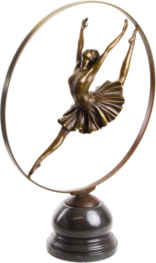 Danseuse de Ballet - Sculpture en bronze - Ballerine - Figurine en bronze - Arts visuels - Danse - Femme - Sculpture de Décoration - 38x14x49