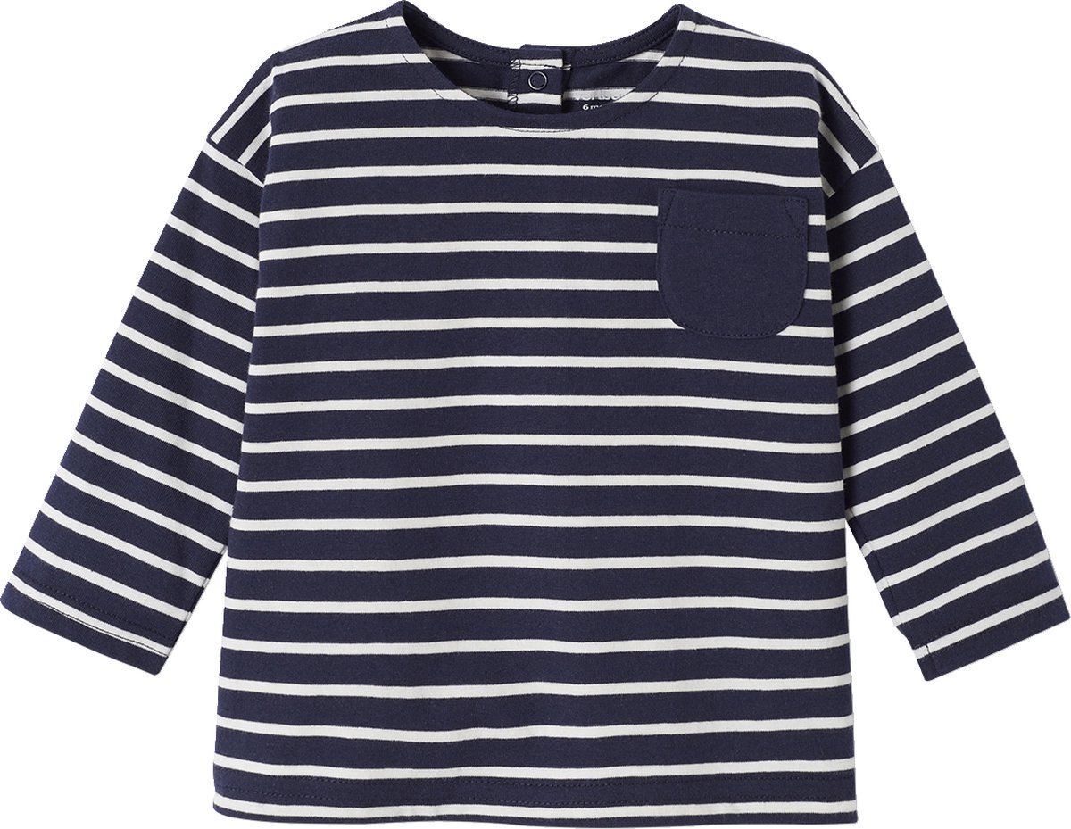 Vertbaudet Gestreept T-shirt baby met lange mouwen