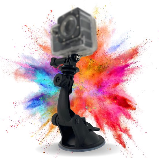 TronicXL Actioncam Zuignaphouder - Zuignap Bevestiging geschikt voor DJI, Osmo, GoPro Hero, Hero+, 3, 4, 5, 6, 7, 8, 9, 10, 11, 12, 13, Session - Action Cam Houder - Mount voor uw Autovoorruit