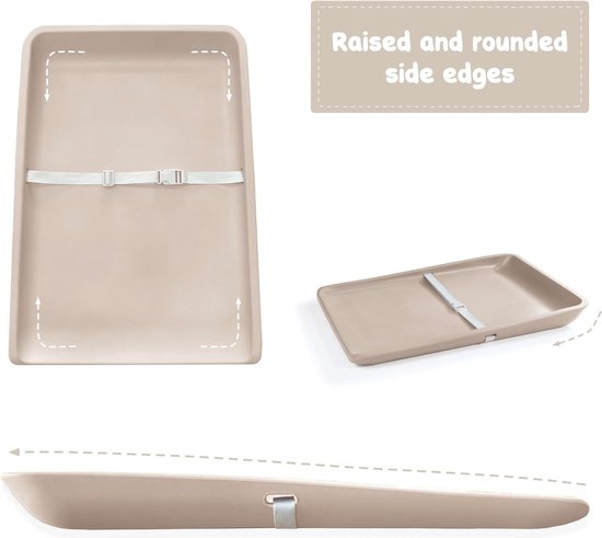 Leander Matty Topper Voor Verschoningskussen | Cool Grey Organic | De