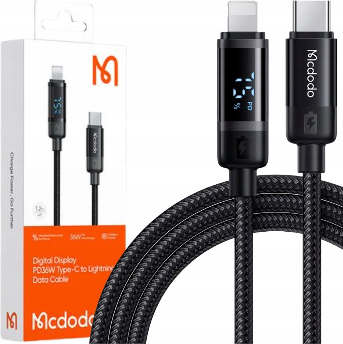 Mcdodo® USB C naar iPhone - Kabel - Voor Lightning - 36W - 1 meter