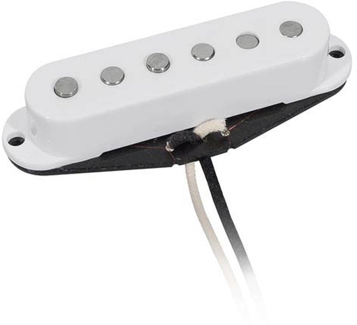 Boston VSC-57-BWH Enkele Spoel Pickup - Warm Geluid met Witte Afwerking